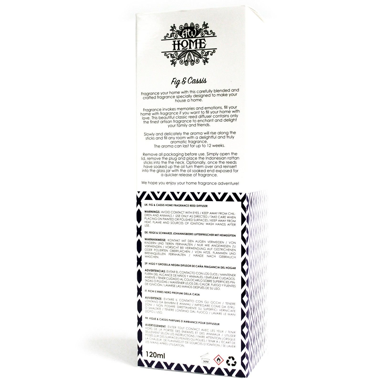 Difusor aromático 120ml - higo y grosella negra - imagen 4