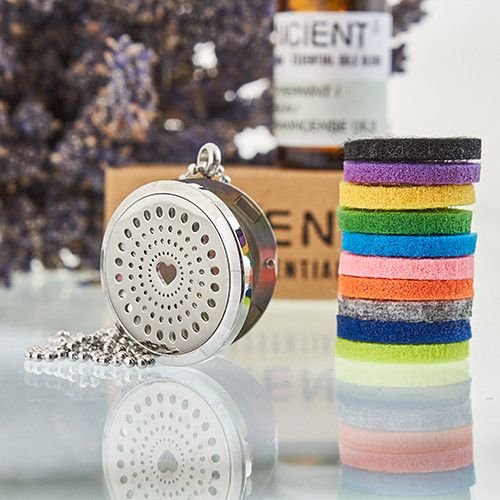 Collar difusor de aromaterapia 30mm - Corazon de diamantes - Imagen 3