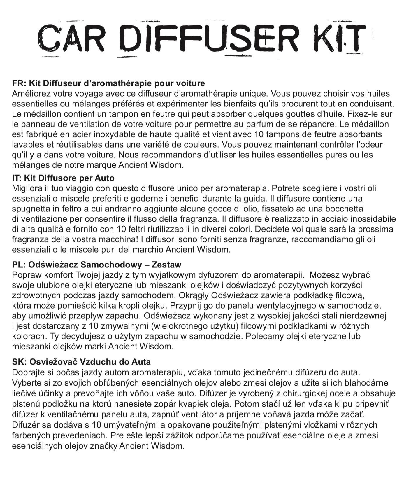 Kit difusor para coche - Libélula - 30mm - Imagen 11