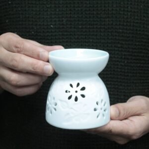 Quemador aceite clásico - Floral y Azul