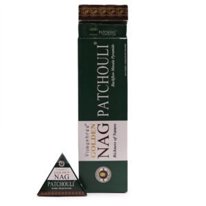 Conos de Incienso Jumbo Nag Dorado - Patchouli Reflujo 42g