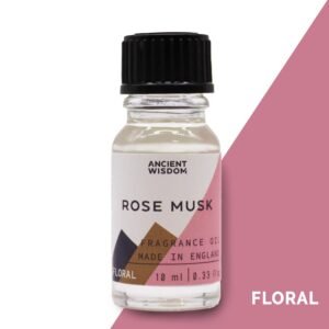 Aceite de fragancia almizcle de rosa 10ml para quemadores y difusores