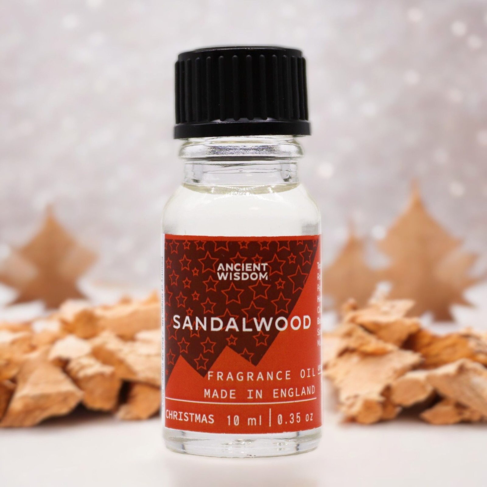 Aceite de fragancia sándalo (navidad) 10ml para quemadores y difusores