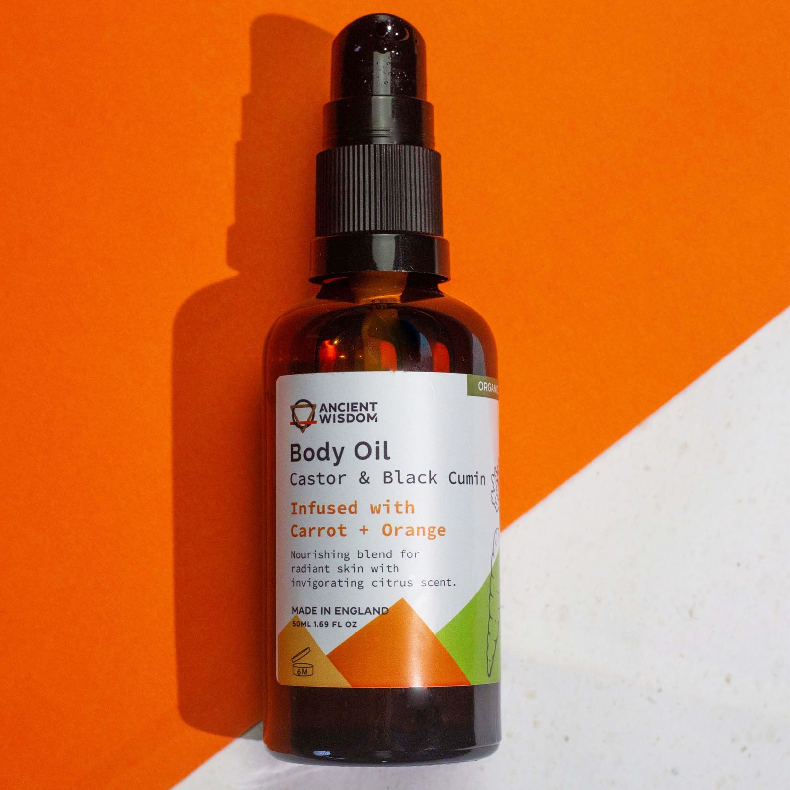 Aceite Corporal Orgánico Zanahoria y Naranja 50ml - Imagen 2