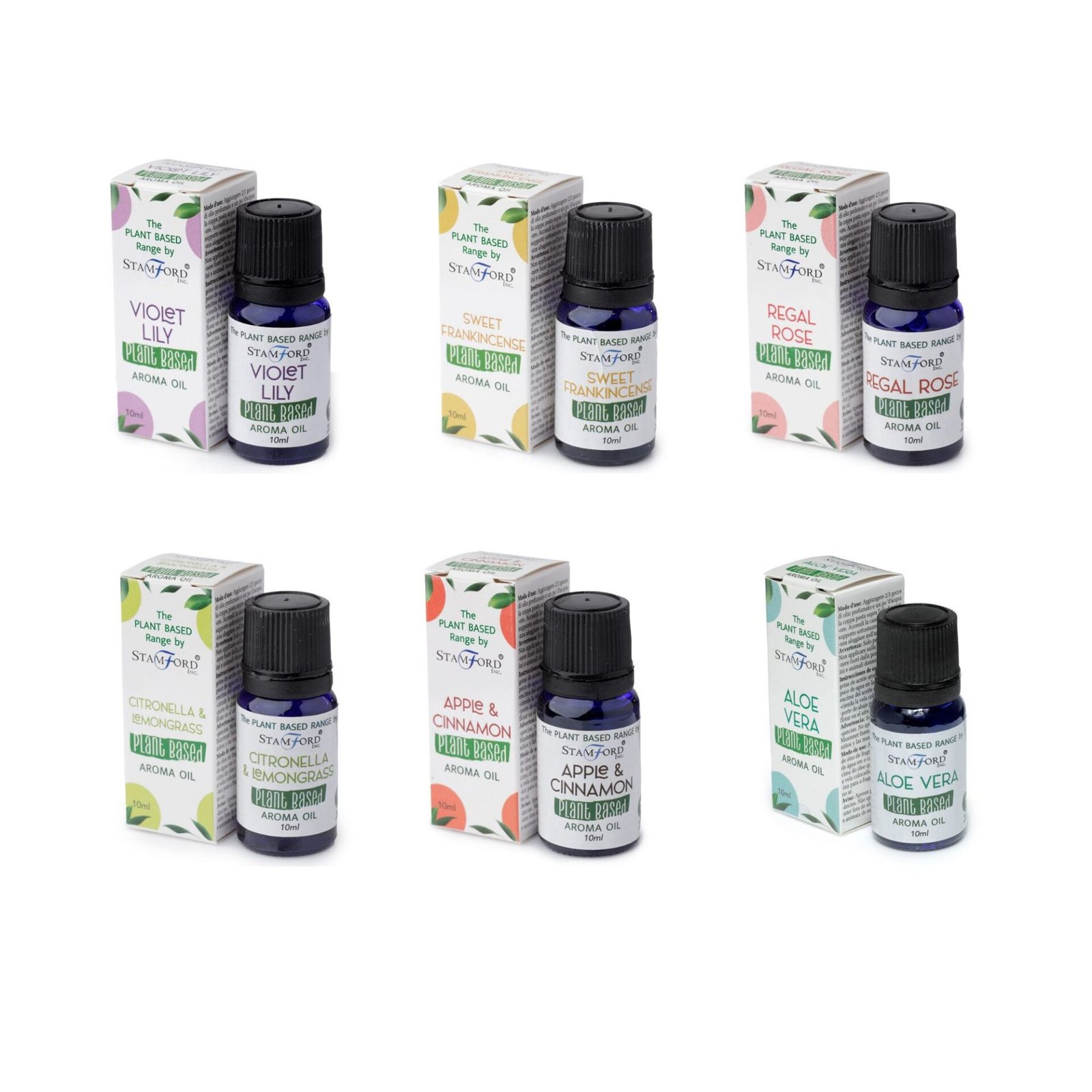 Pack 6 Aceites Aromáticos de Origen Vegetal · Aromas Variados 10ml