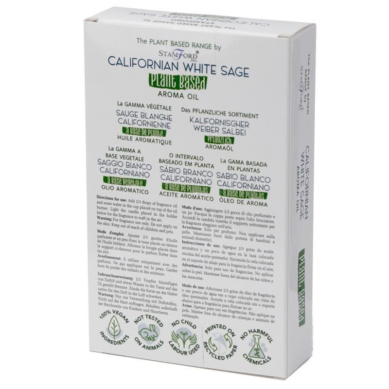 Aceite Aromático de Origen Vegetal Salvia Blanca Californiana 10ml - Imagen 3