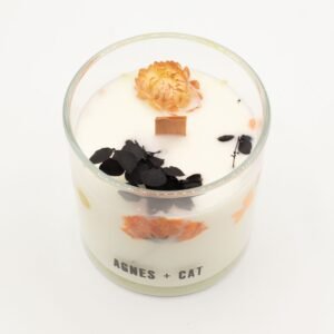 Vela de cera de soja botánica Agnes + Cat - Lakeland Mocha