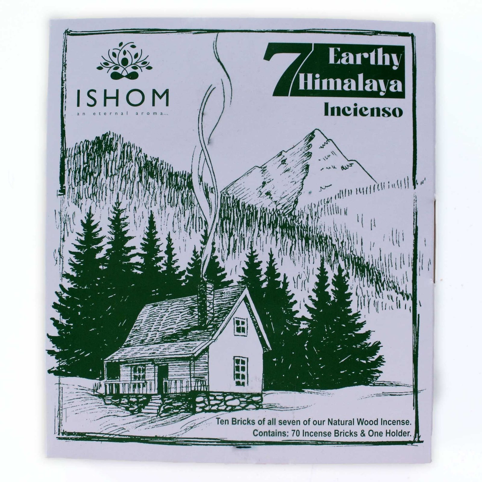 Ladrillos de Incienso Smudge de 7 Aromas Himalaya con Quemador · Set de 70 - Imagen 2
