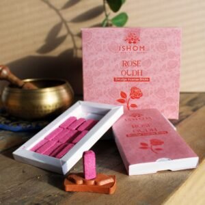 Ladrillos de Incienso Smudge de Madera de Rosa con Quemador · Pack de 15