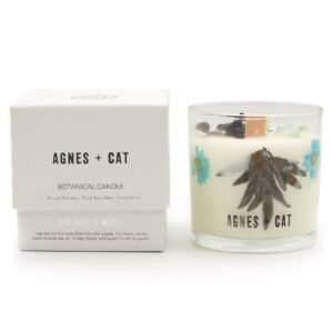 Agnes + Cat Vela de Cera de Soja Botánica - Sal marina y musgo