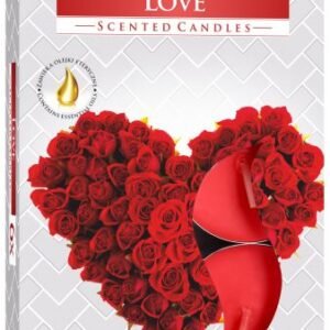 1x Set de 6 Velas de Té Perfumadas - Amor